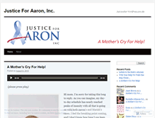 Tablet Screenshot of justiceforaaron.wordpress.com