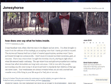 Tablet Screenshot of jonesyhorseblog.wordpress.com