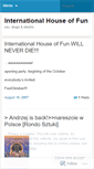 Mobile Screenshot of internationalhouseoffun.wordpress.com