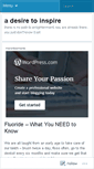 Mobile Screenshot of adesiretoinspire.wordpress.com