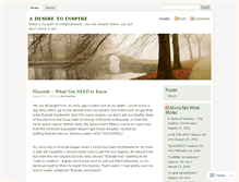 Tablet Screenshot of adesiretoinspire.wordpress.com