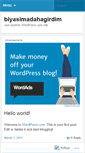 Mobile Screenshot of biyasimadahagirdim.wordpress.com