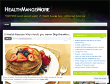 Tablet Screenshot of healthmangemore.wordpress.com