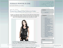 Tablet Screenshot of powerinink.wordpress.com