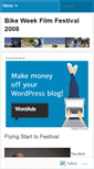 Mobile Screenshot of bikeweekfilmfestival2008.wordpress.com