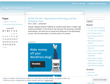 Tablet Screenshot of eggfreezingcenter.wordpress.com