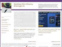Tablet Screenshot of bettyblazetech.wordpress.com