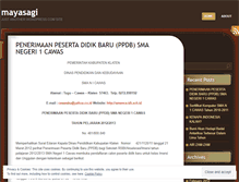 Tablet Screenshot of mayasagi.wordpress.com