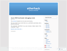 Tablet Screenshot of etherhack.wordpress.com