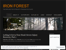 Tablet Screenshot of ironforestoutlaws.wordpress.com