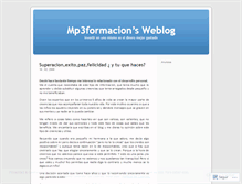 Tablet Screenshot of mp3formacion.wordpress.com