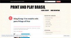 Desktop Screenshot of printandplaybrasil.wordpress.com