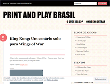 Tablet Screenshot of printandplaybrasil.wordpress.com