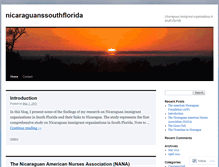 Tablet Screenshot of nicaraguanssouthflorida.wordpress.com