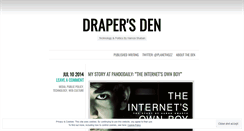 Desktop Screenshot of drapersden.wordpress.com