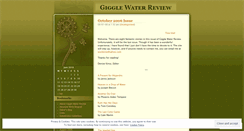 Desktop Screenshot of gigglewaterreview.wordpress.com
