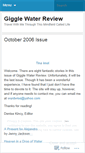 Mobile Screenshot of gigglewaterreview.wordpress.com