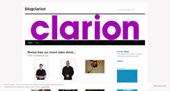 Desktop Screenshot of blogclarion.wordpress.com