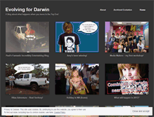 Tablet Screenshot of evolvingfordarwin.wordpress.com