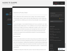 Tablet Screenshot of alexistequiere.wordpress.com