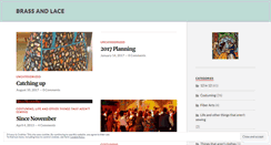 Desktop Screenshot of brassandlace.wordpress.com