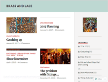 Tablet Screenshot of brassandlace.wordpress.com