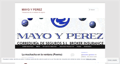 Desktop Screenshot of mayoyperez.wordpress.com