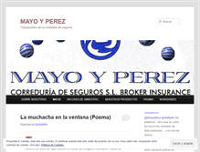 Tablet Screenshot of mayoyperez.wordpress.com