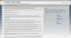 Desktop Screenshot of noveltycakemolds.wordpress.com