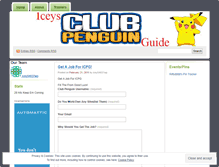 Tablet Screenshot of iceysclubpenguinguide.wordpress.com