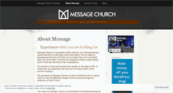 Desktop Screenshot of messagechurch.wordpress.com