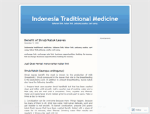 Tablet Screenshot of indonesiatraditionalmedicine.wordpress.com