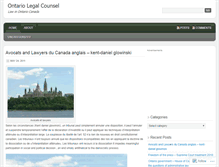 Tablet Screenshot of ontariolegalcounsel.wordpress.com