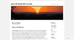 Desktop Screenshot of bwp.bancdebinary60seconds.wordpress.com