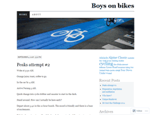 Tablet Screenshot of boysonbikes.wordpress.com