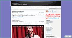 Desktop Screenshot of fattiditeatro.wordpress.com