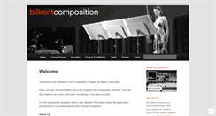 Desktop Screenshot of bilkentcomposition.wordpress.com