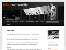 Tablet Screenshot of bilkentcomposition.wordpress.com
