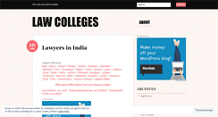 Desktop Screenshot of lawcolleges.wordpress.com