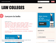 Tablet Screenshot of lawcolleges.wordpress.com