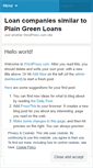 Mobile Screenshot of othercompanieslikegreatplainslending45.wordpress.com