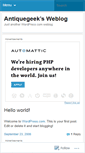 Mobile Screenshot of antiquegeek.wordpress.com