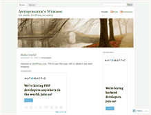 Tablet Screenshot of antiquegeek.wordpress.com