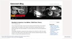 Desktop Screenshot of eatreview.wordpress.com