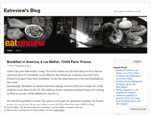 Tablet Screenshot of eatreview.wordpress.com