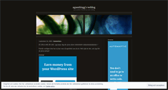 Desktop Screenshot of agnesblogg.wordpress.com