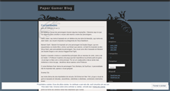 Desktop Screenshot of papergamer.wordpress.com