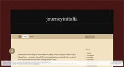 Desktop Screenshot of journeyinitalia.wordpress.com