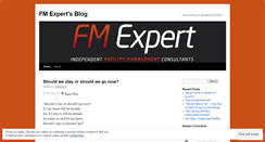 Desktop Screenshot of fmexpert.wordpress.com