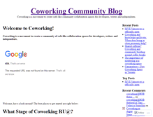 Tablet Screenshot of coworking.wordpress.com